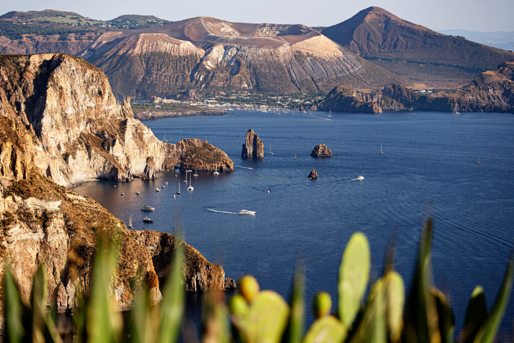 View from the Aeolian island of Volcano