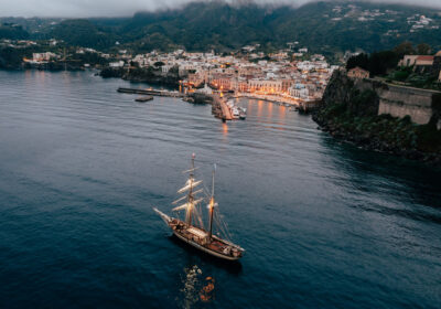 Florette-Anchored-at-night-Aeolian-Islands2