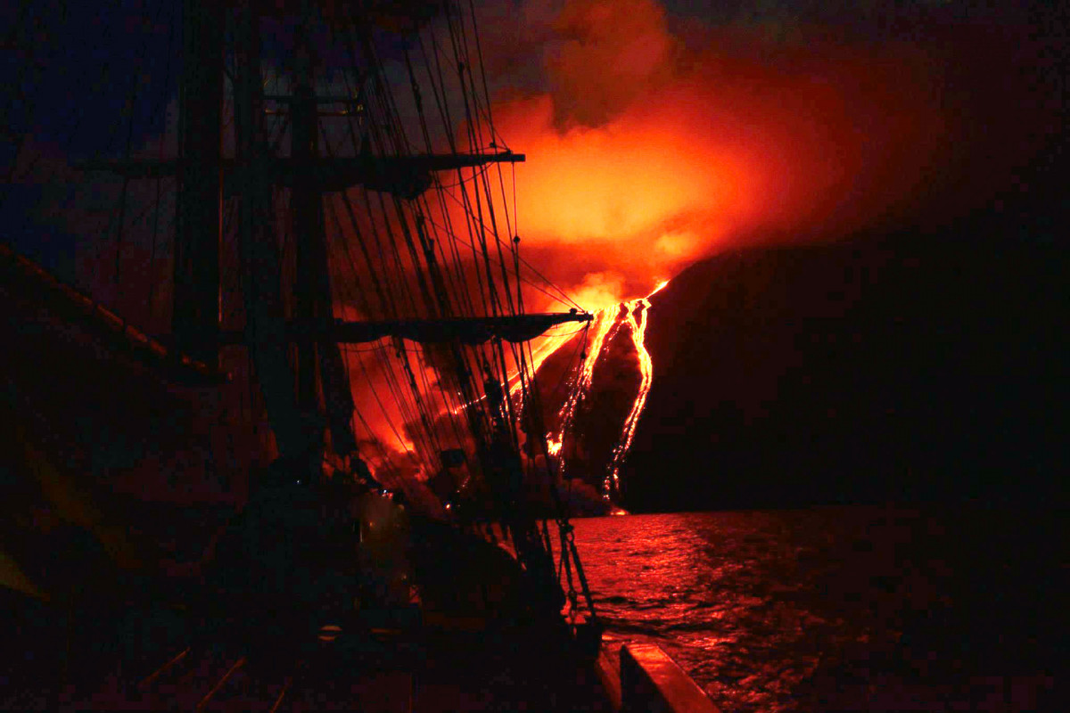 Vulkaanuitbarsting Stromboli