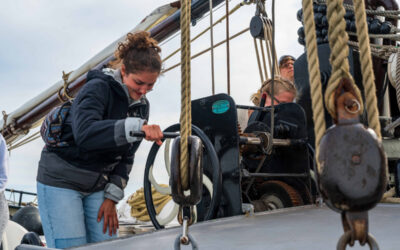 Actief meezeilen op zeilschip Elegant
