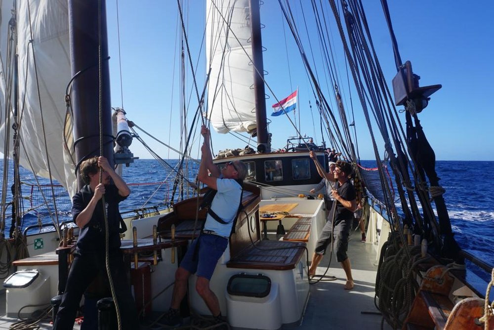 Active sailing with tallship Twister