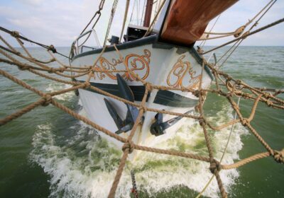 zevenwouden Zweimastklipper Zevenwouden - Blick aus dem Klüvernetz