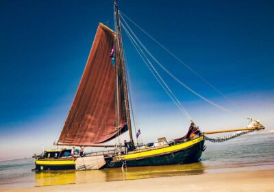 droogvallen-vertrouwen Droogvallen op een zandbank op de Waddenzee