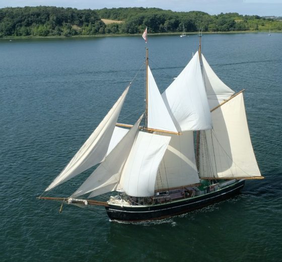 Sailing holiday on a traditional sailing ship