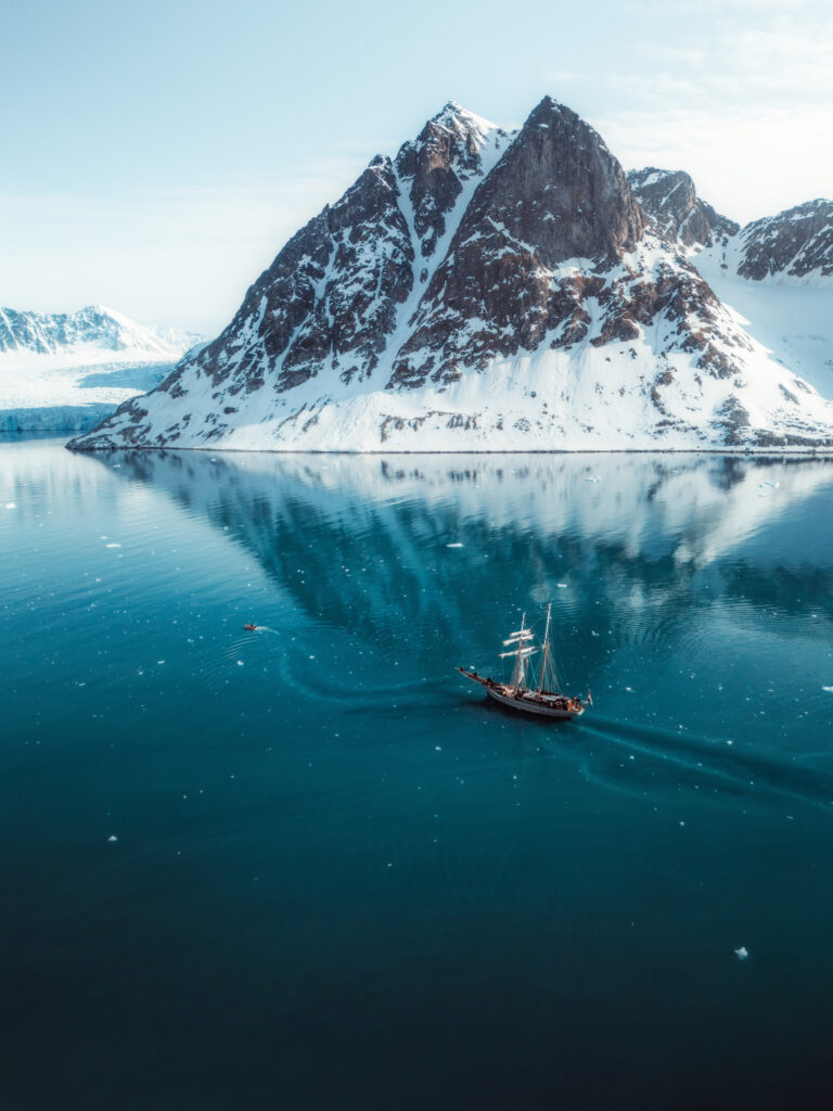 On expedition trip in Svalbard with the Ocean Sherpa