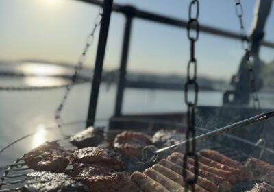 Barbecueën op zeilschip Pegasus