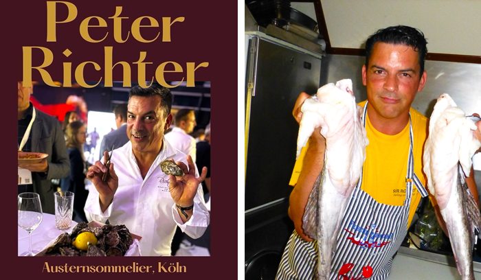 Gourmet Chef Peter from the Sir Robert with 2 Fish