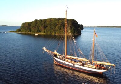 belle-amie-ankeren De Belle Amie voor anker op de Oostzee
