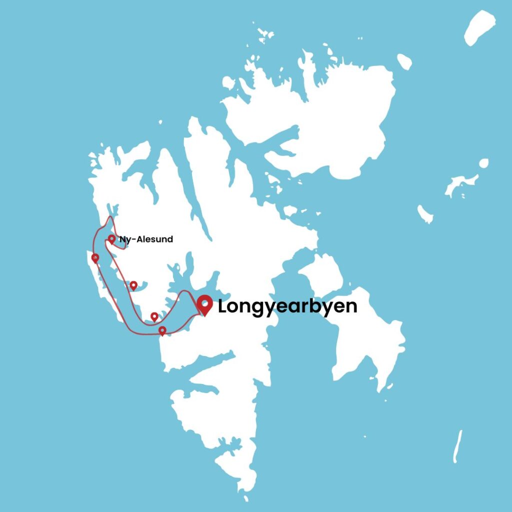 De Route van de arktische zomer zeilvakantie