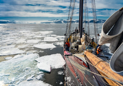 noorderlicht ice svalbard on deck