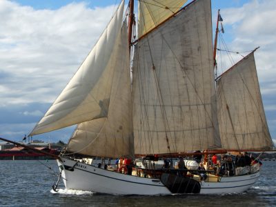 Meezeilen op de Oostzee met de Berta