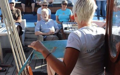 Route instructies tijdens de Sail & Bike reis