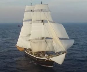 Voltuig zeilen met de Morgenster