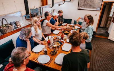 Zeilen met groep en gezellig samen zijn