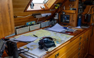 Navigation on board Blue Clipper