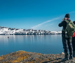 Noorderlicht Guests Ashore Wildlife Watching Svalbard